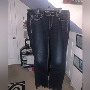 Silver bootcut jeans